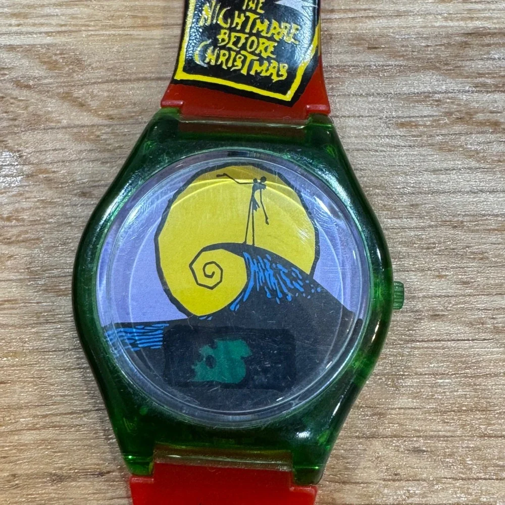 Vintage 1993 Nightmare Before Christmas Watch Touchstone Pictures Original Box